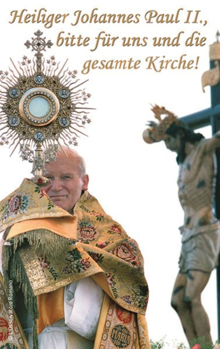 Gebetskarte <br class=”clear” /> Gebet von Johannes Paul II.
