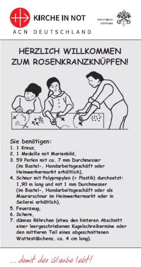 Anleitung zum Rosenkranzknüpfen
