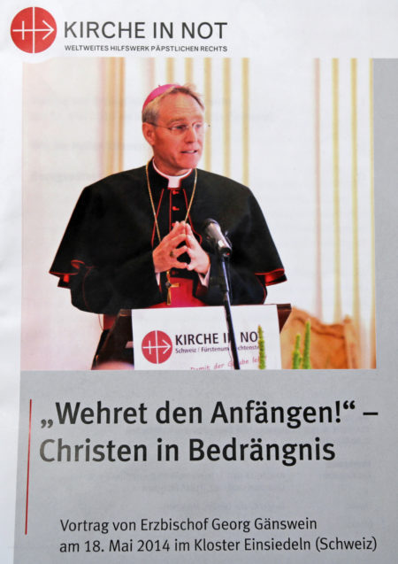 Wehret den Anfängen! (Vortrag von Erzbischof Georg Gänswein)