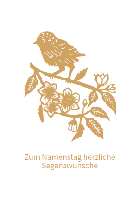 Glückwunschkarte zum Namenstag
