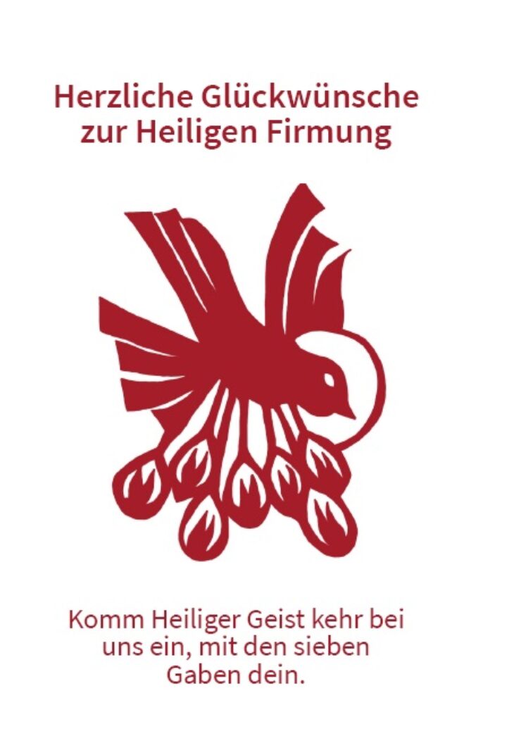 Glückwunschkarte zur Firmung